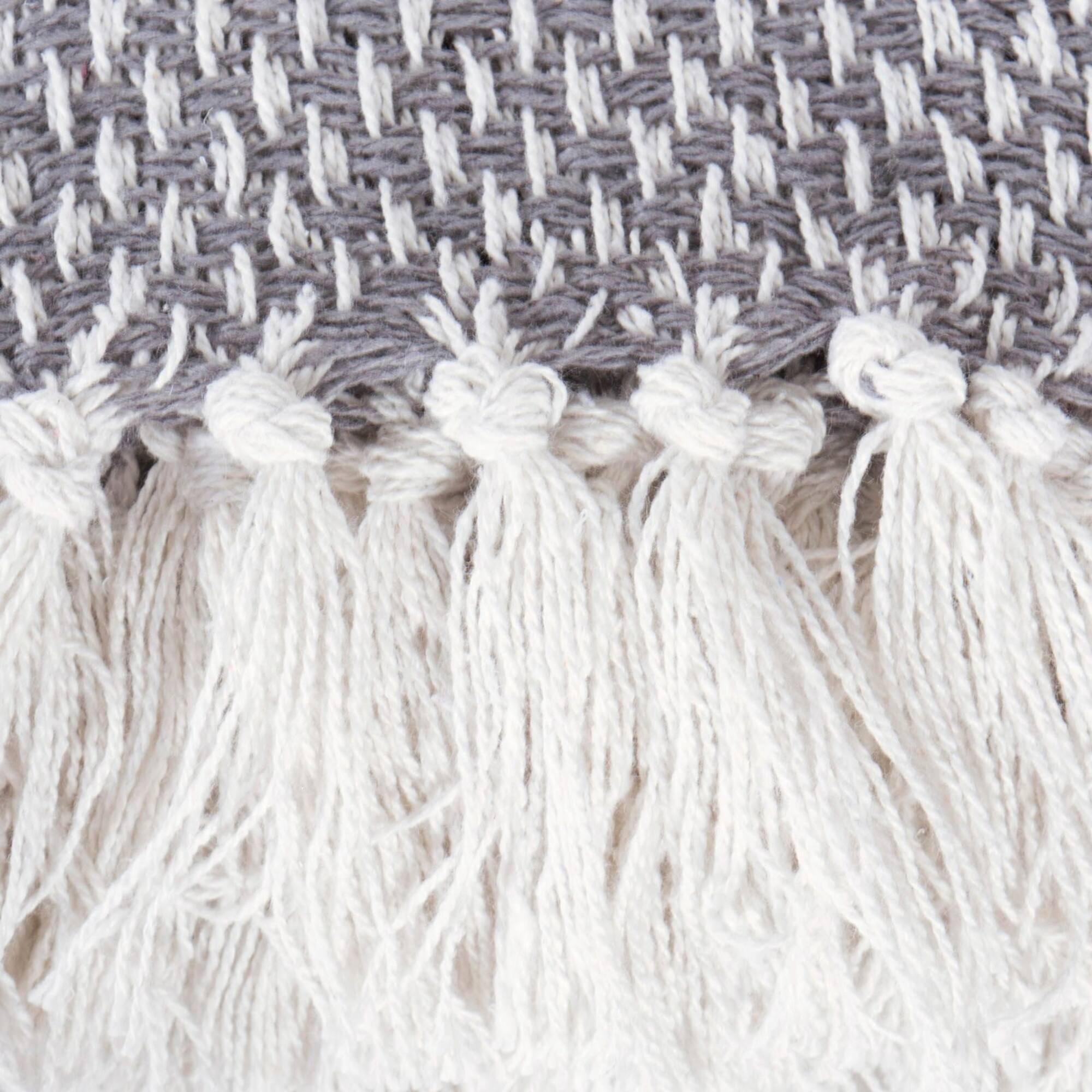 DII® Gray Woven Throw